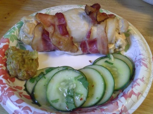 Bacon-Wrapped, Jalapeno and Cream Cheese Stuffed Chicken